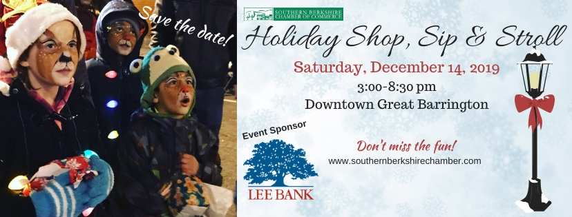 Holiday Shop, Sip & Stroll | Southern Berkshire Chamber of Commerce