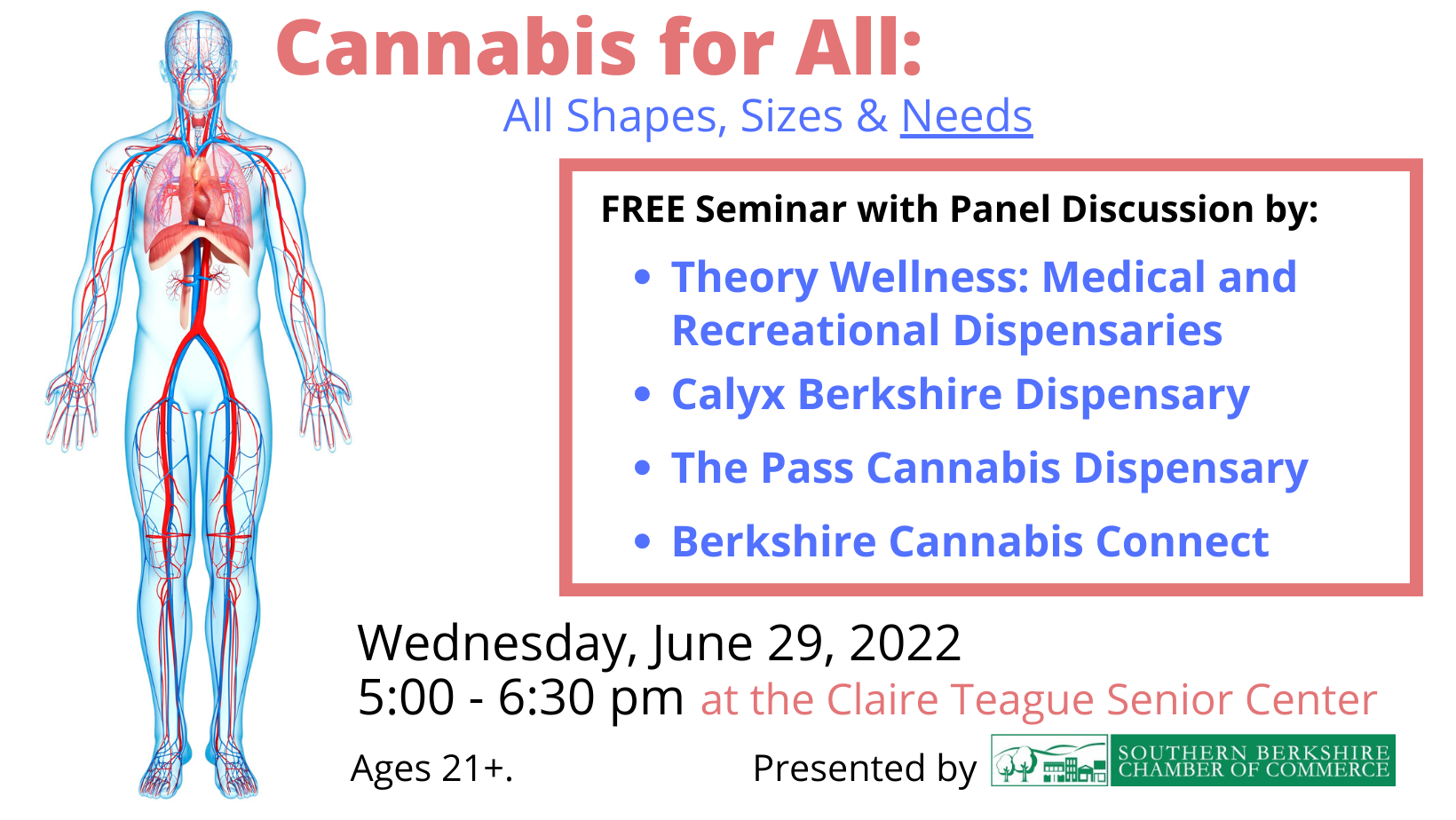 Seminar: Cannabis for All @ Claire Teague Senior Center